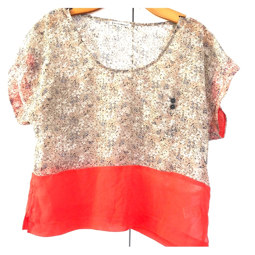 See through crop top